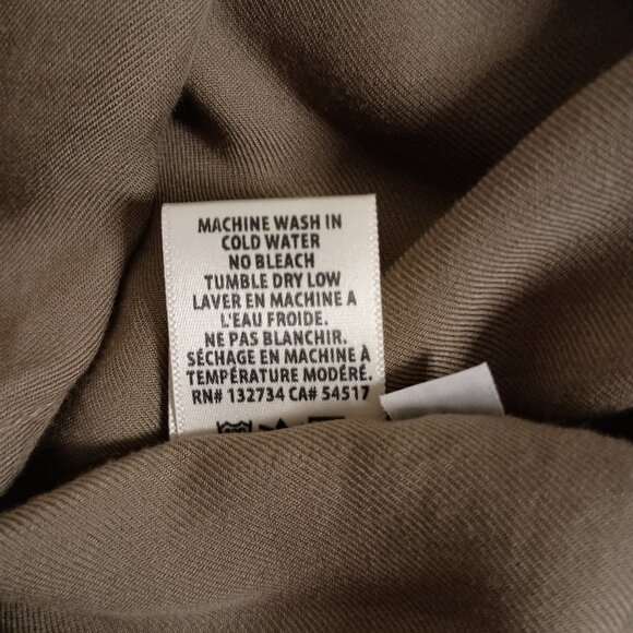 Bella Dahl Women’s Olive Green Off-the-Shoulder High-Low Top Size L Large NWT - Picture 9 of 16